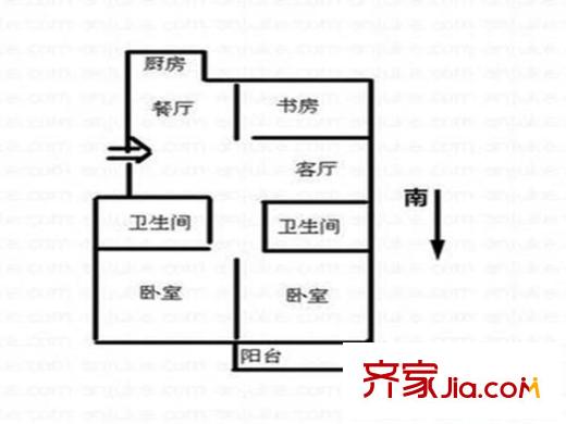 鴻城小區(qū) 3室 戶型圖