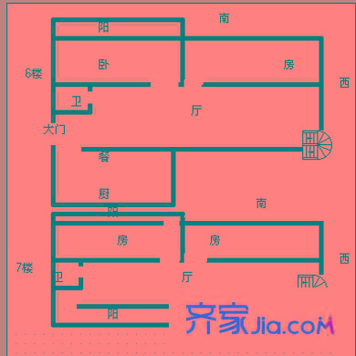 蒼霞新城 5室 戶型圖