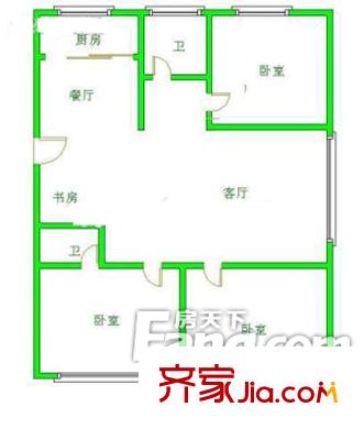 怡景佳源 3室戶型圖