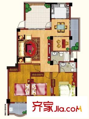 華林上景戶型圖2#01戶型 4室2廳2衛(wèi)1廚