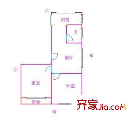 鳳凰北新村7層戶型圖