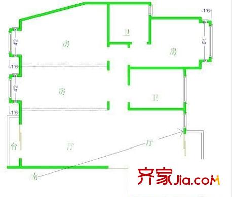 芳卉園 3室 戶型圖