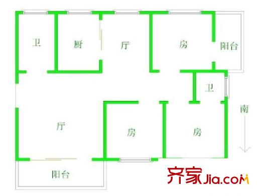 芳卉園 3室 戶型圖