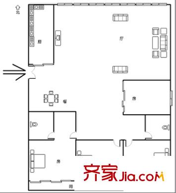 融僑花園二區(qū) 3室 戶型圖