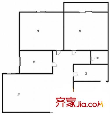 臨江新天地福江苑 2室戶型圖