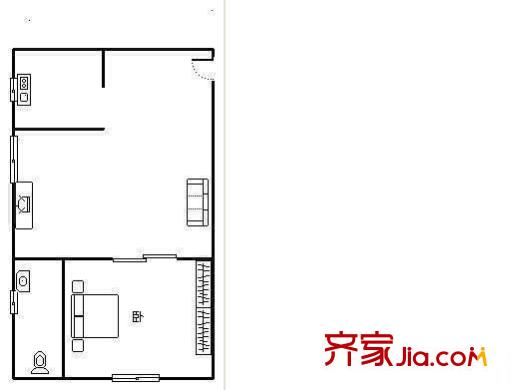 青鳥世紀(jì) 1室 戶型圖