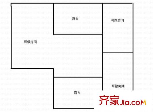 上街商貿(mào)城 5室 戶型圖