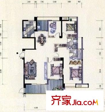 閩江春曉 1室 戶型圖