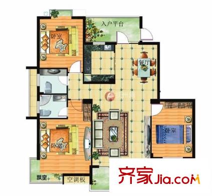 閩江春曉 1室 戶型圖