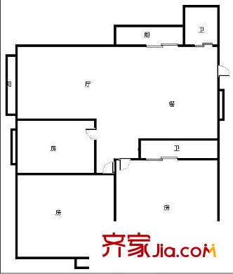 時(shí)代美景 5室 戶型圖