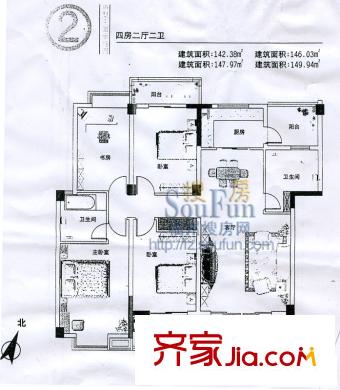 東方高爾夫花園 戶型圖