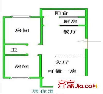 白水塘小區(qū) 3室 戶型圖