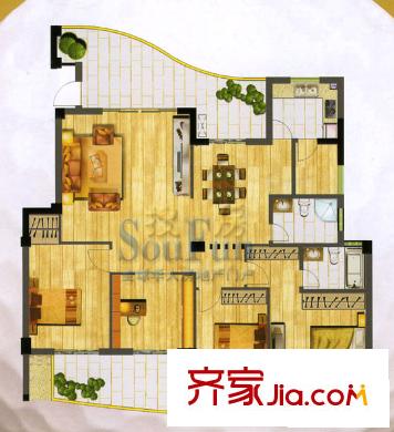 三盛果嶺生活戶型圖
