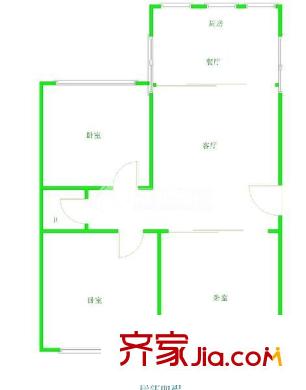 白水塘小區(qū) 3室 戶型圖
