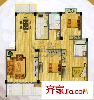 三盛果嶺生活戶型圖