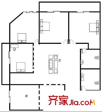 梅海園 4室 戶型圖