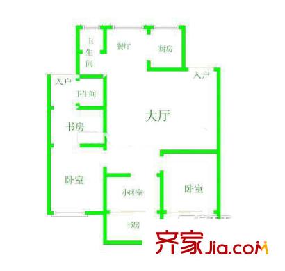開元新村 4室戶型圖