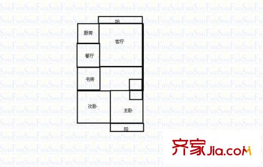 金山碧水一期風(fēng)荷苑戶型圖金山碧水一期風(fēng)荷苑 2室 戶型圖 2室2廳2衛(wèi)1廚