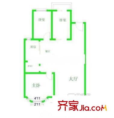金山碧水一期風(fēng)荷苑戶型圖金山碧水一期風(fēng)荷苑 戶型圖 4室3廳3衛(wèi)1廚