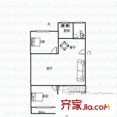 楊南新城 3室戶型圖