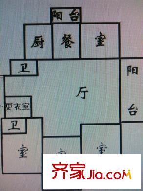 金山桔園一期鑫苑戶型圖金山桔園一期鑫苑 4室 戶型圖 4室2廳2衛(wèi)1廚