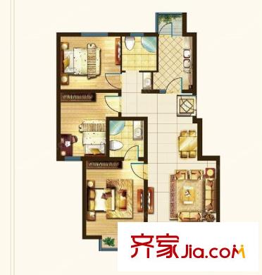 省建設(shè)廳宿舍戶型圖3室2廳 戶型圖 3室2廳