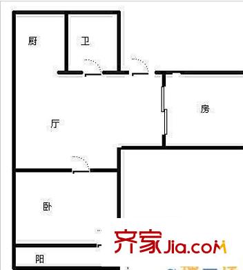 浦前新村 2室 戶型圖