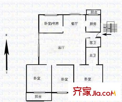 金閩小區(qū) 4室 戶型圖