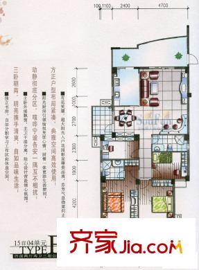 羅馬佳洲戶(hù)型圖4室2廳2衛(wèi)