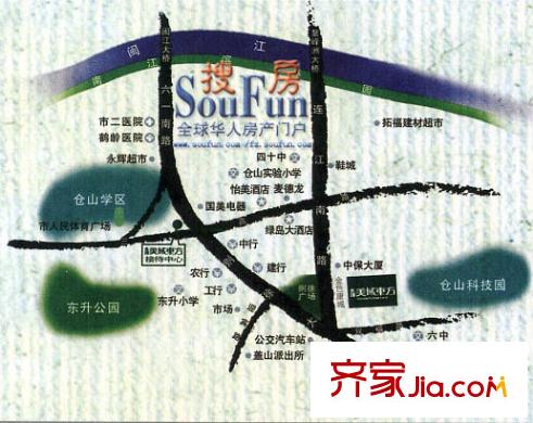 永鴻美域東方交通圖