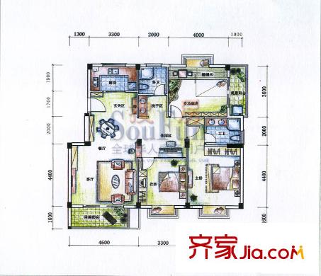 永鴻美域東方 戶型圖