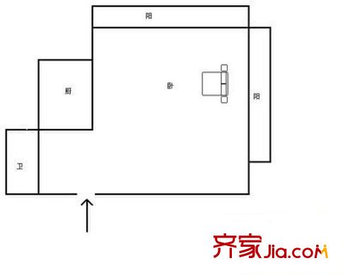永鴻美域東方 1室 戶(hù)型圖