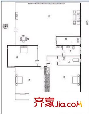 世紀(jì)城 3室 戶型圖