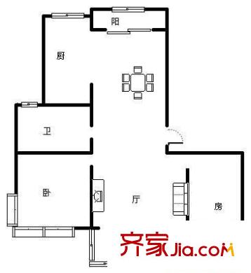 世紀(jì)城 4室 戶型圖