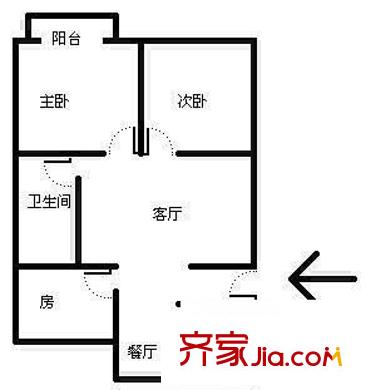 水松小區(qū) 3室 戶型圖