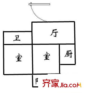 金橋花園玫瑰苑 2室 戶型圖