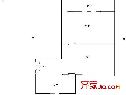 聯(lián)湖花園 1室 戶型圖