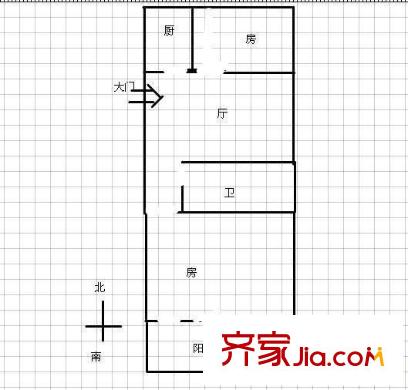 聯(lián)湖花園 2室 戶型圖