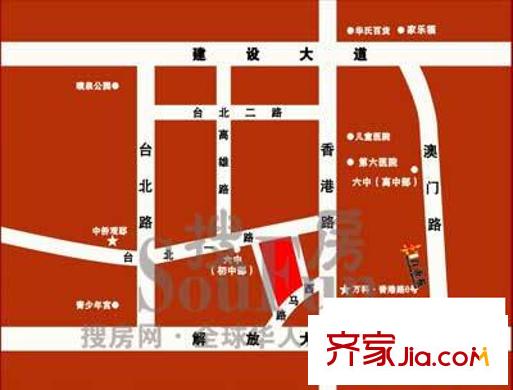 百帝苑交通圖