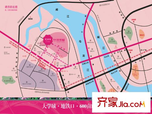 陽光理想城香草天空交通圖地鐵區(qū)位圖
