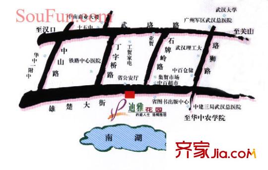 迪雅花園交通圖