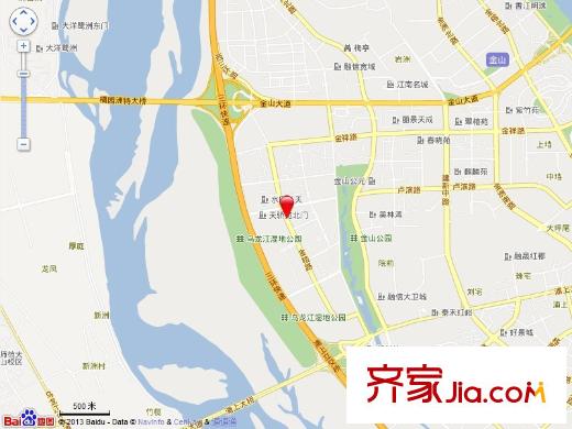 香江紅海園二期交通圖