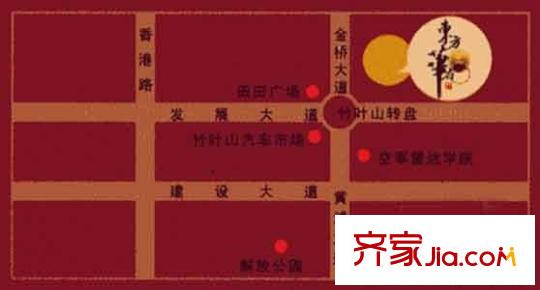 新地東方華府交通圖