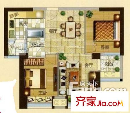 福州金融街萬達廣場 戶型圖