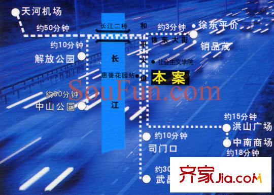 鵬程帝景園交通圖