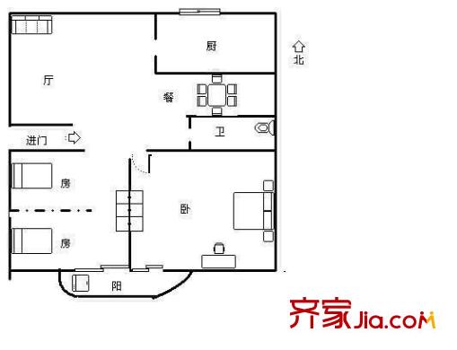 米羅時代 3室 戶型圖