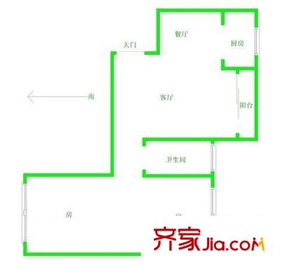 古田電信小區(qū)戶型圖電信小區(qū) 2室 戶型圖 2室2廳1衛(wèi)1廚