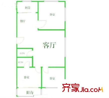 大王里西洪新村 戶型圖