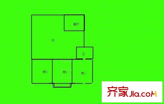 塞納陽光 4室 戶型圖