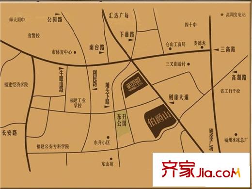 金輝伯爵山交通圖交通區(qū)位圖